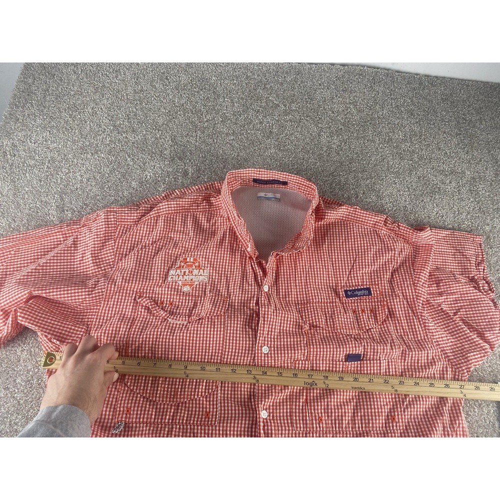 Columbia Super Bonehead Clemson Tigers 2016 National Champion Fiish Shirt 2XLT - Picture 6 of 10